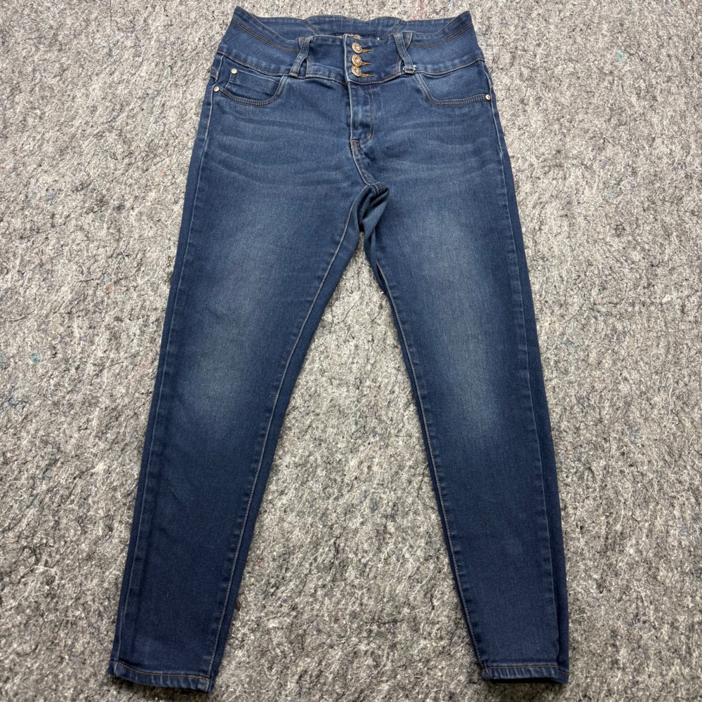Bella Quality Denim Womens Dark Wash High Rise Skinny Jeans Blue Size 9 16504H2